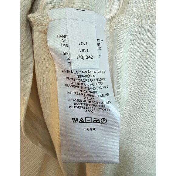 Anthropologie Cream Pointelle Crochet Mini Dress with Ruffles - Picture 10 of 10